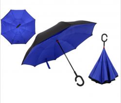 Обратный зонт "Синий"
